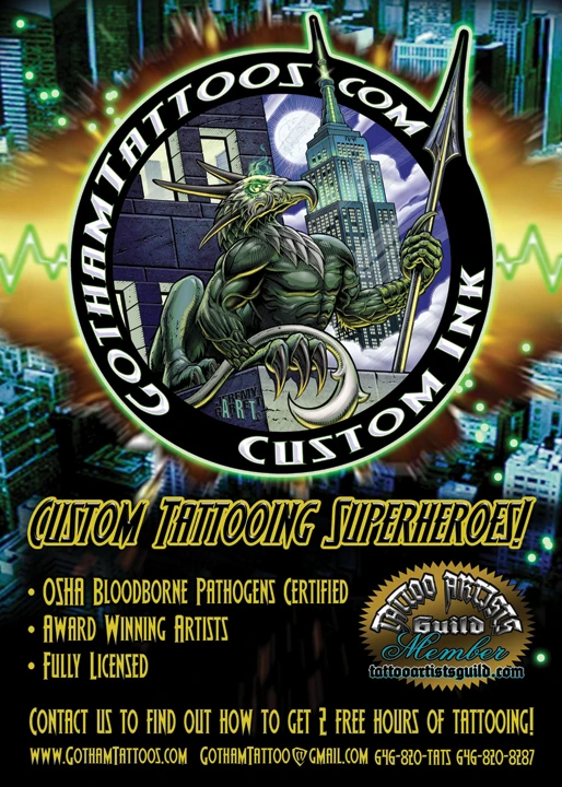 Gotham Tattoos Flier